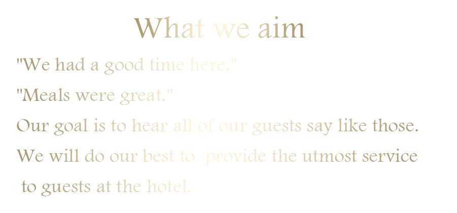 What we aim 